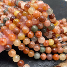 Кварц Рутиловый микс №1 8 мм Кварц Рутиловый микс №1 8 мм