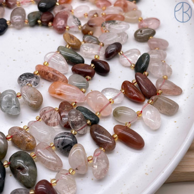 Кварц рутиловый микс ~ 11-14 мм