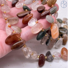 Кварц рутиловый микс ~ 11-14 мм Кварц рутиловый микс ~ 11-14 мм
