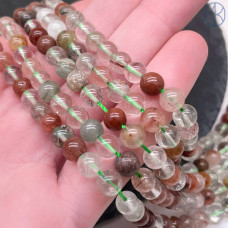 Кварц рутиловый микс №3 6 мм Кварц рутиловый микс №3 6 мм