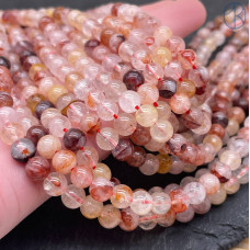 Кварц с включениями Гетита 6 мм Кварц с включениями Гетита 6 мм