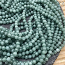 Кварц серо-зеленый тонированный 4 мм