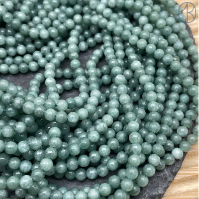 Кварц серо-зеленый тонированный 4 мм