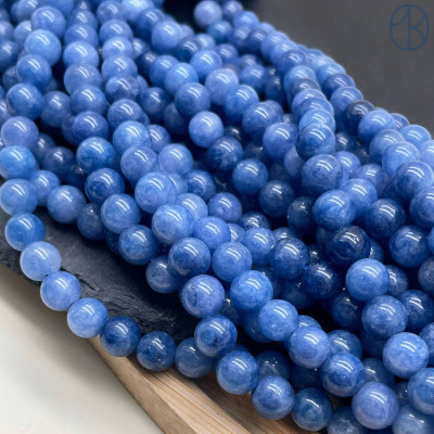 Кварц синий тонированный №2 8 мм