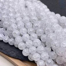 Кварц снежный белый (имитация) 10 мм