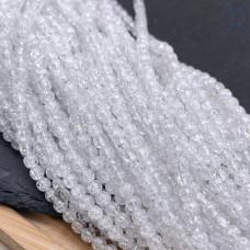 Кварц снежный белый (имитация) 4 мм