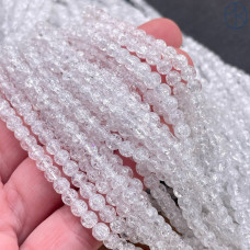Кварц снежный белый (имитация) 4 мм