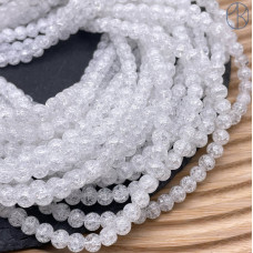 Кварц снежный белый (имитация) 6 мм