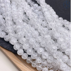 Кварц снежный белый (имитация) 8 мм