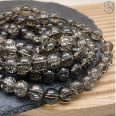 Кварц снежный коричневый (имитация) 10 мм