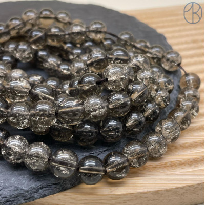 Кварц снежный коричневый (имитация) 10 мм