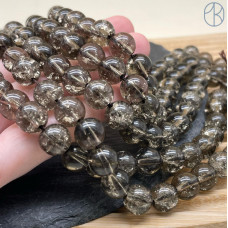 Кварц снежный коричневый (имитация) 10 мм