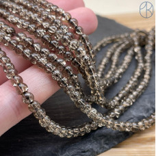 Кварц снежный коричневый (имитация) 4 мм