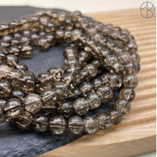 Кварц снежный коричневый (имитация) 8 мм