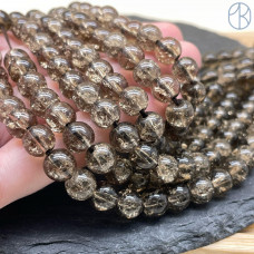 Кварц снежный коричневый (имитация) 8 мм