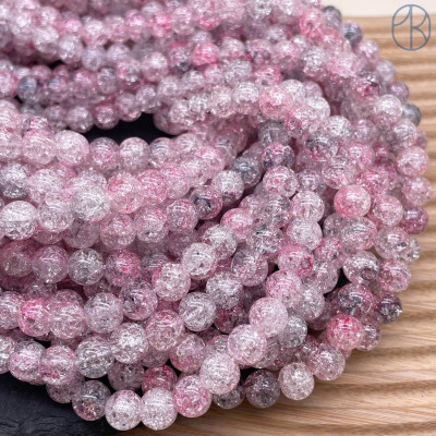 Кварц снежный микс №1 (имитация) 8 мм