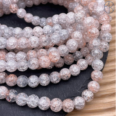 Кварц снежный микс №2 (имитация) 8 мм