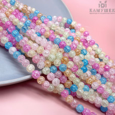 Кварц снежный микс (имитация) 10 мм