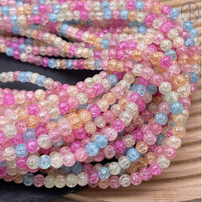 Кварц снежный микс (имитация) 6 мм