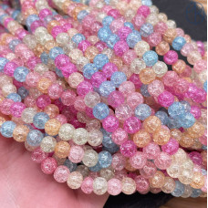 Кварц снежный микс (имитация) 6 мм