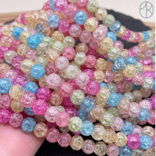 Кварц снежный микс (имитация) 8 мм