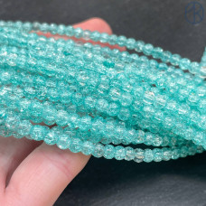 Кварц снежный мятный (имитация) 4 мм