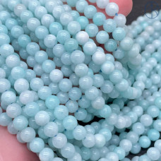 Кварц светло-бирюзовый тонированный №1 6 мм