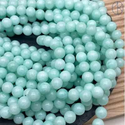 Кварц светло-бирюзовый тонированный №2 10 мм