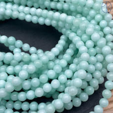 Кварц светло-бирюзовый тонированный №2 6 мм