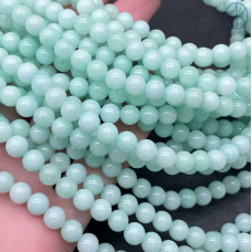 Кварц светло-бирюзовый тонированный №2 6 мм