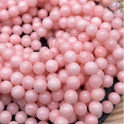 Кварц светло-розовый тонированный №1 10 мм