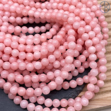 Кварц светло-розовый тонированный №1 6 мм