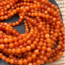 Кварц темно-оранжевый тонированный 6 мм