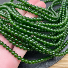 Кварц темно-зеленый тонированный №1 4 мм