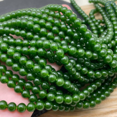 Кварц темно-зеленый тонированный №1 6 мм