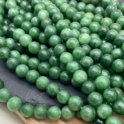 Кварц темно-зеленый тонированный №3 10 мм