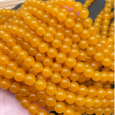 Кварц темно-желтый тонированный №1 8 мм