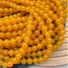 Кварц темно-желтый тонированный №1 8 мм