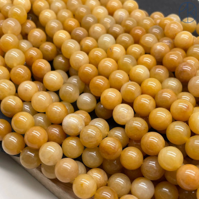 Кварц темно-желтый тонированный №2 10 мм