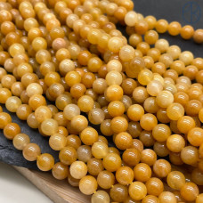 Кварц темно-желтый тонированный №2 6 мм