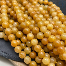 Кварц темно-желтый тонированный №2 8 мм