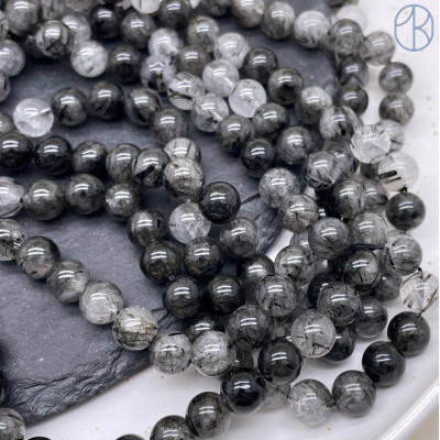 Кварц Турмалиновый №4 ААА качество 8 мм