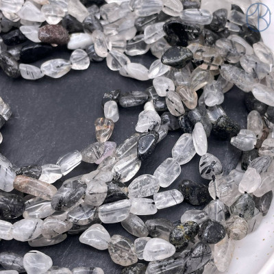 Кварц турмалиновый галтовка ~ 8-12 мм