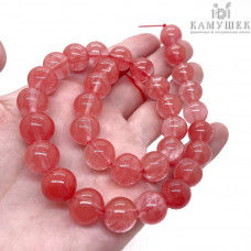 Кварц Вишневый розовый 12 мм (имитация) Кварц Вишневый розовый 12 мм (имитация)