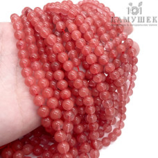 Кварц Вишневый розовый 6 мм (имитация) Кварц Вишневый розовый 6 мм (имитация)
