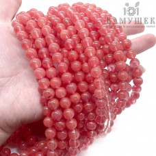 Кварц Вишневый розовый 8 мм (имитация) Кварц Вишневый розовый 8 мм (имитация)