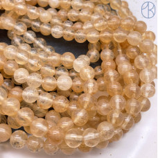 Кварц Вишневый желтый 8 мм (имитация)