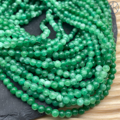 Кварц зеленый тонированный №1 4 мм