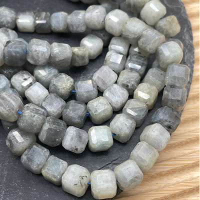 Лабрадор куб огранка 9 мм