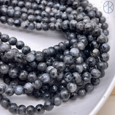 Лабрадорит черный (Ларвикит) №1 6 мм